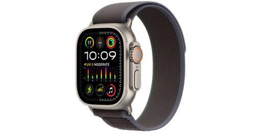 Apple Watch Ultra 2 LTE 49mm Titanium Case with Trail Loop S/M - Blue/Black