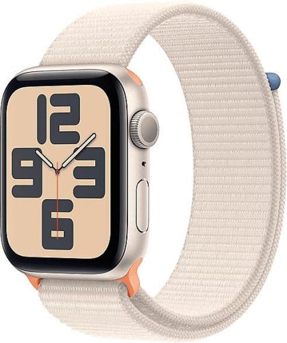 Apple Watch SE (2023) 44mm - Starlight Aluminium Case with Sport Loop - Starlight