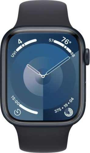 Apple Watch Series 9 GPS 45mm Midnight Aluminium Case with Sport Band S/M - Midnight