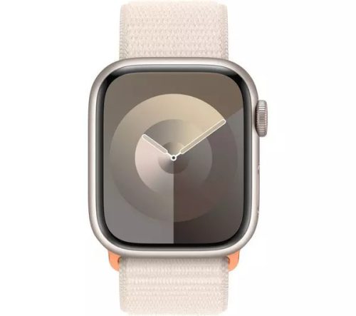 Apple Watch Series 9 GPS 41mm Starlight Aluminium Case with Sport Loop - Starlight