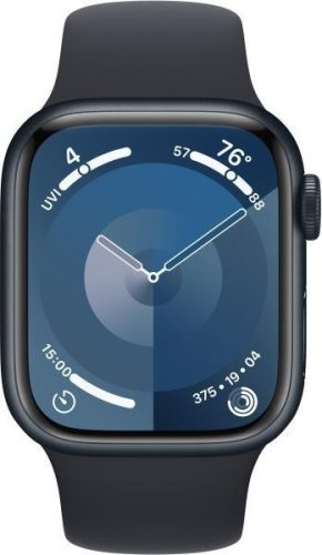 Apple Watch Series 9 GPS 41mm Midnight Aluminium Case with Sport Band S/M - Midnight