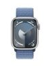 Apple Watch Series 9 GPS 41mm Silver Aluminium Case with Sport Loop - Winter Blue