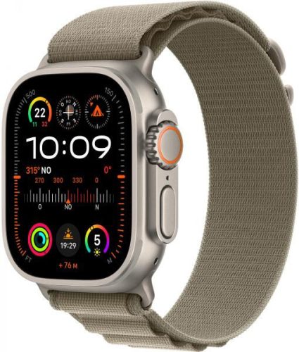 Apple Watch Ultra 2 LTE 49mm Titanium Case with Alpine Loop S - Olive