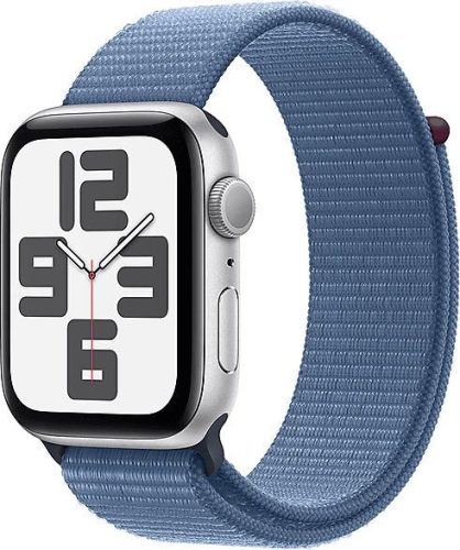 Apple Watch SE (2023) 44mm - Silver Aluminium Case with Sport Loop - Winter Blue
