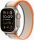 Apple Watch Ultra 2 LTE 49mm Titanium Case with Trail Loop S/M - Orange/Beige